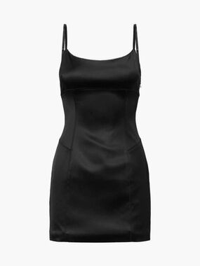 Aritzia Black Mini Slip Dress